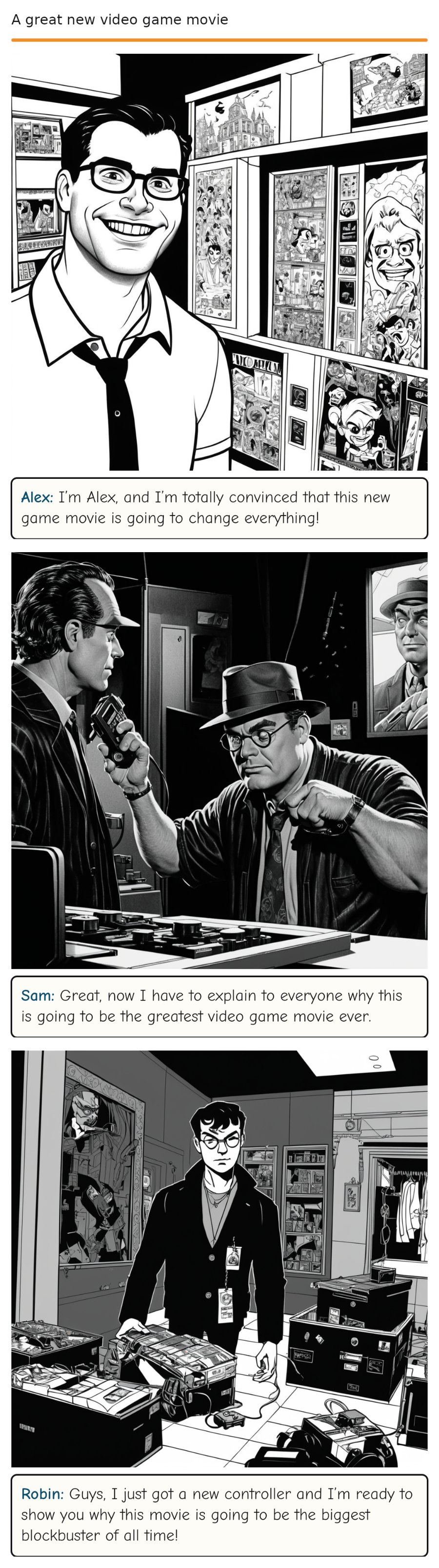 A great new video game movie — comic strip