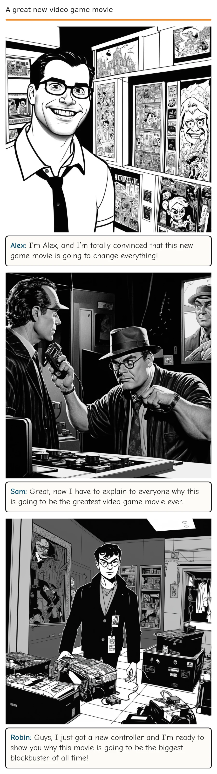 A great new video game movie — comic strip