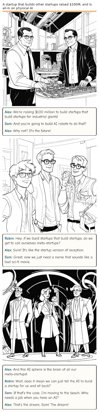 A startup that builds other startups raised $100M, and is all-in on physical AI