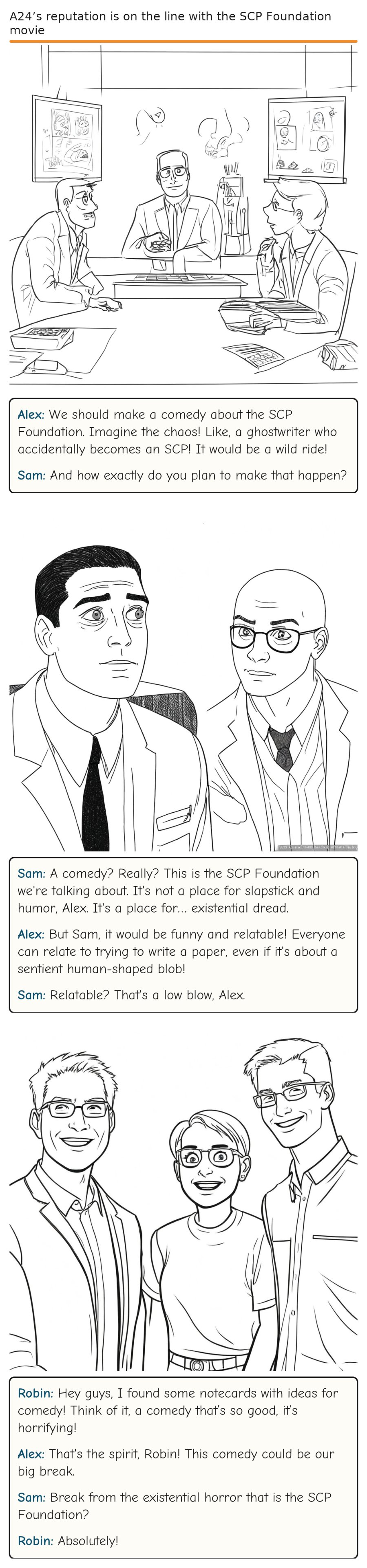 A24’s reputation is on the line with the SCP Foundation movie — comic strip