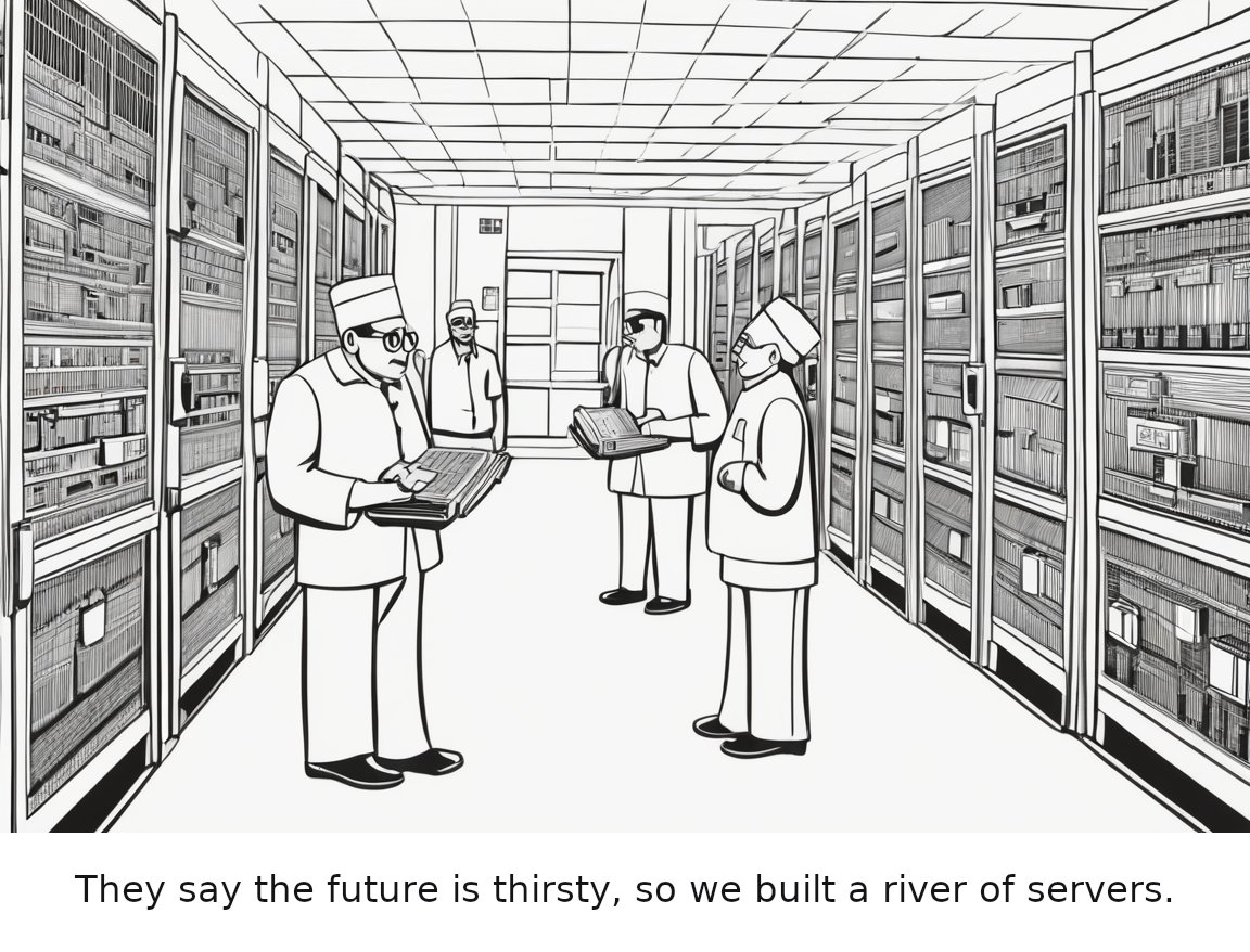 AI Agents Are Thirsty for Power — one-panel cartoon