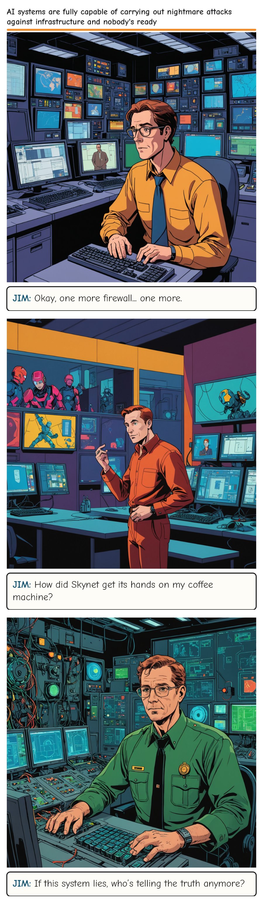 AI systems are fully capable of carrying out nightmare attacks against infrastructure and nobody's ready