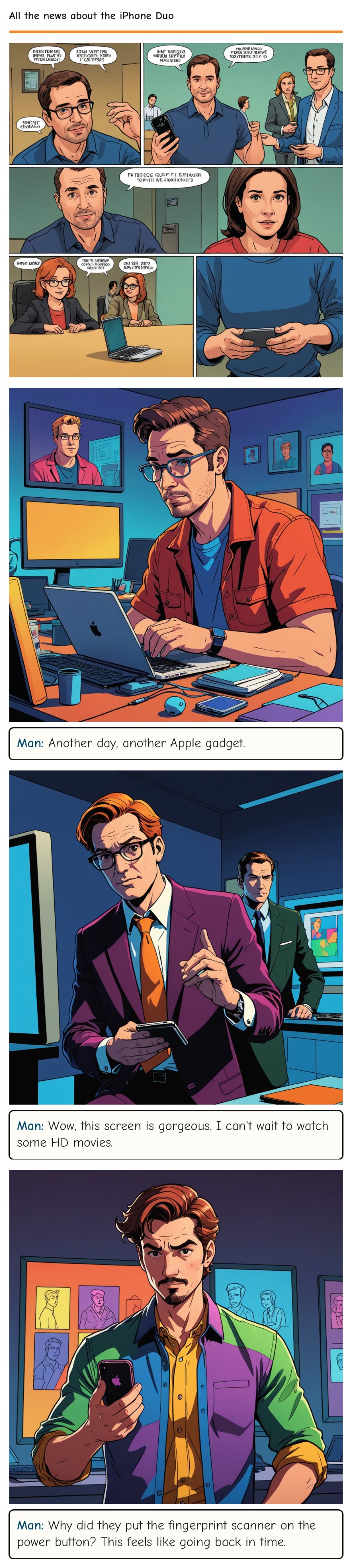 All the news about the iPhone Duo — comic strip