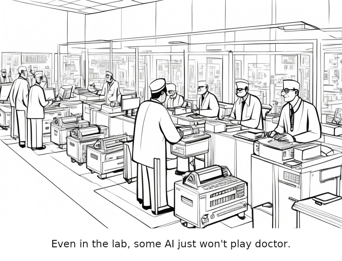 Anthropic blocks possible attempt to use AI to make biological weapons — one-panel cartoon