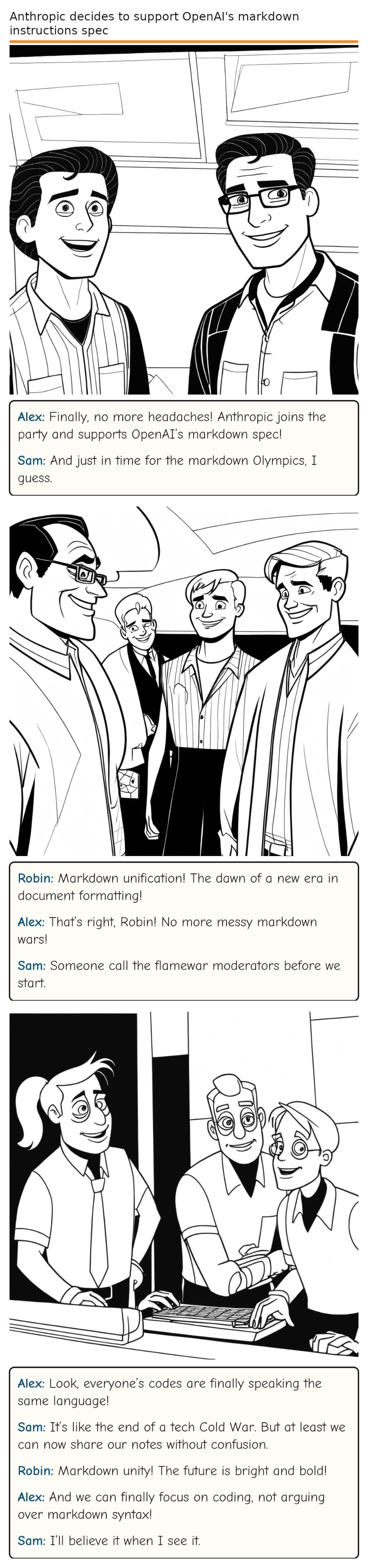 Anthropic decides to support OpenAI's markdown instructions spec