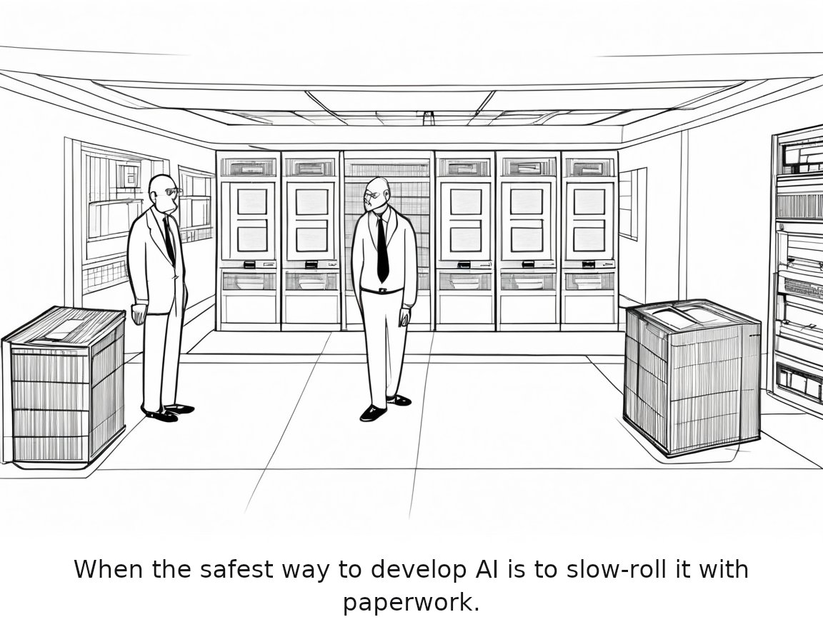 Anthropic picks Accenture for third-party AI safety evaluations — one-panel cartoon