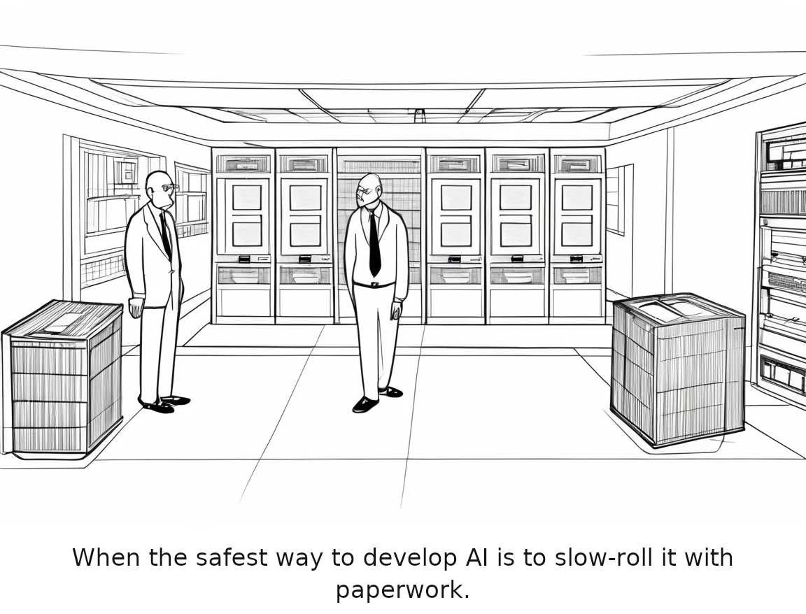 When the safest way to develop AI is to slow-roll it with paperwork.
