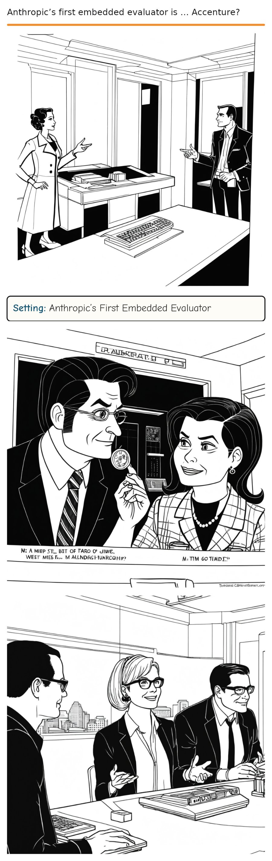 Anthropic’s first embedded evaluator is … Accenture? — comic strip