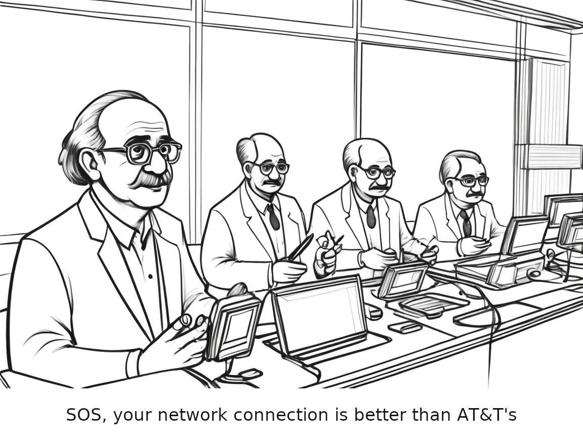 SOS, your network connection is better than AT&T's