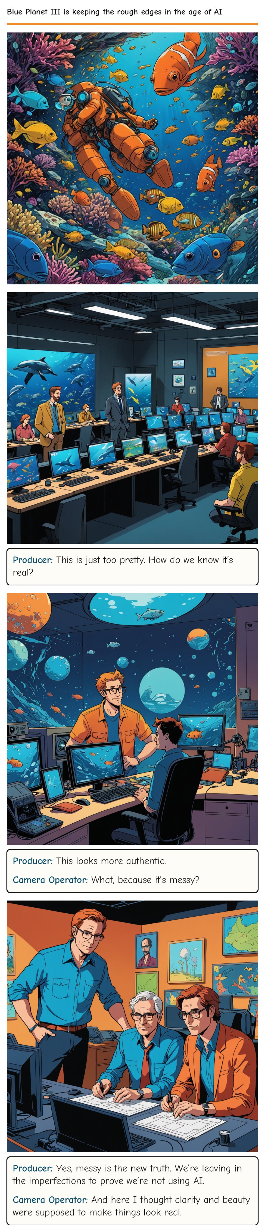 Blue Planet III is keeping the rough edges in the age of AI — comic strip