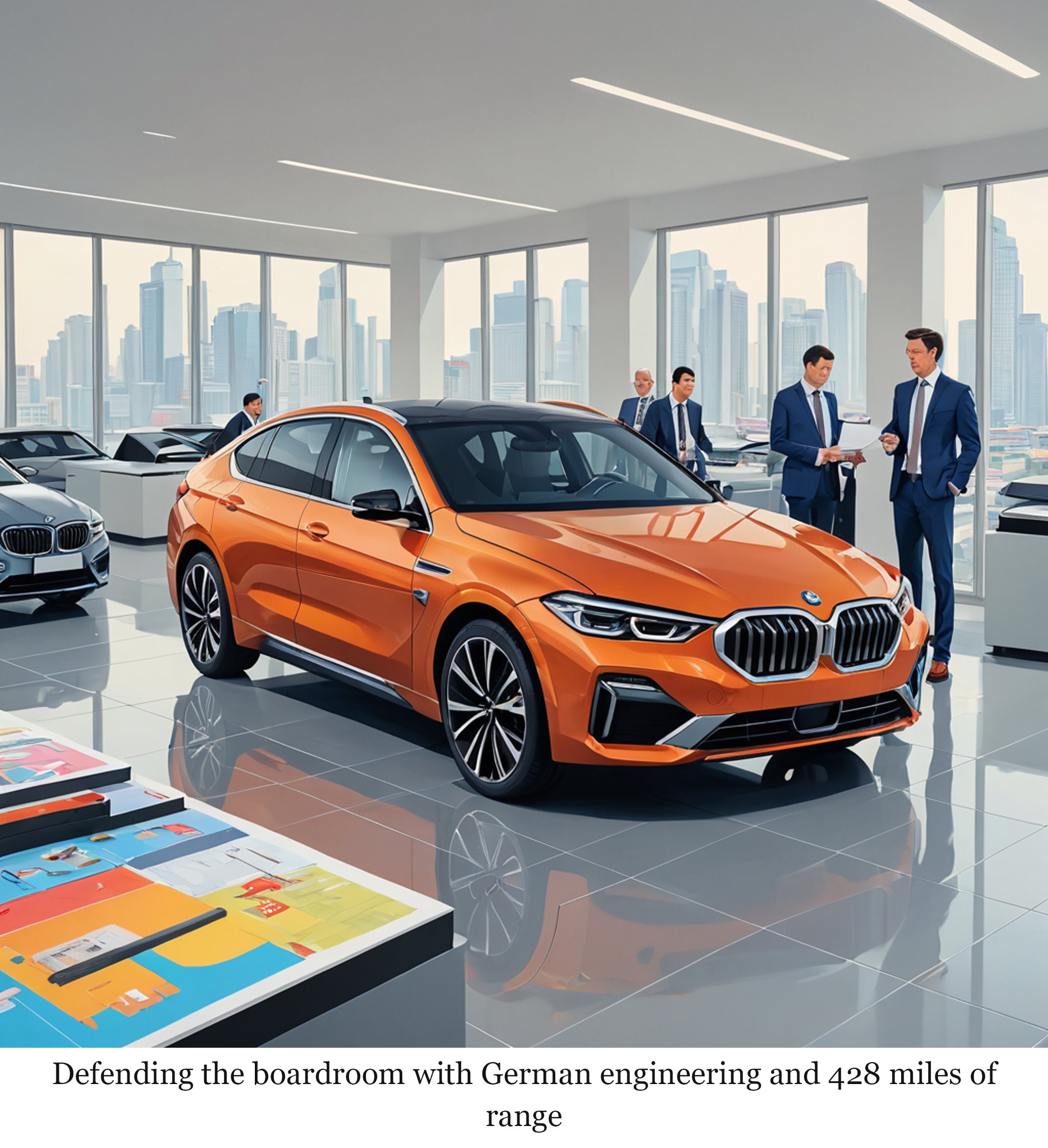 Defending the boardroom with German engineering and 428 miles of range