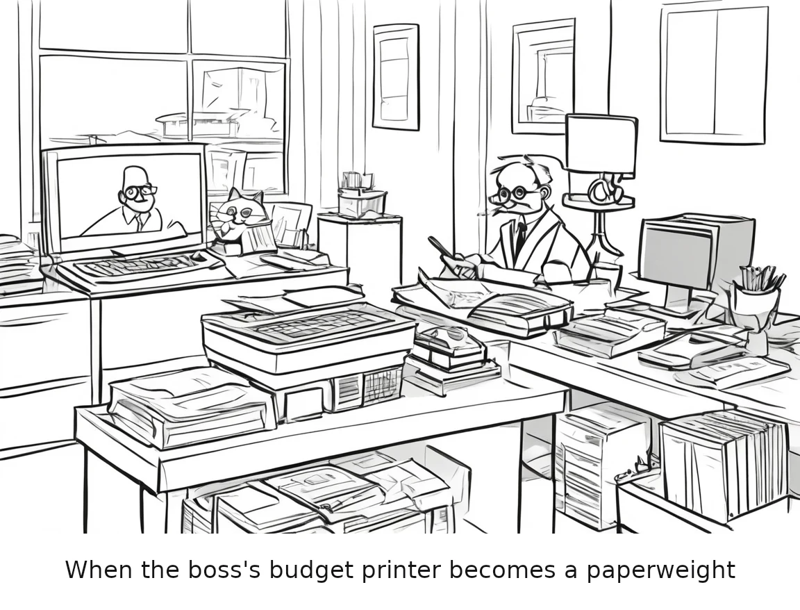 When the boss's budget printer becomes a paperweight