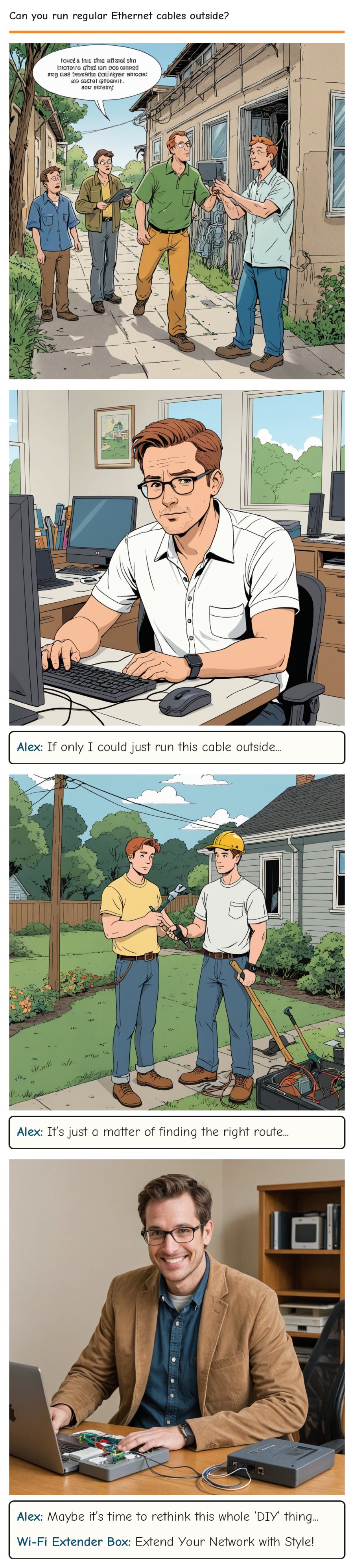 Can you run regular Ethernet cables outside? — comic strip