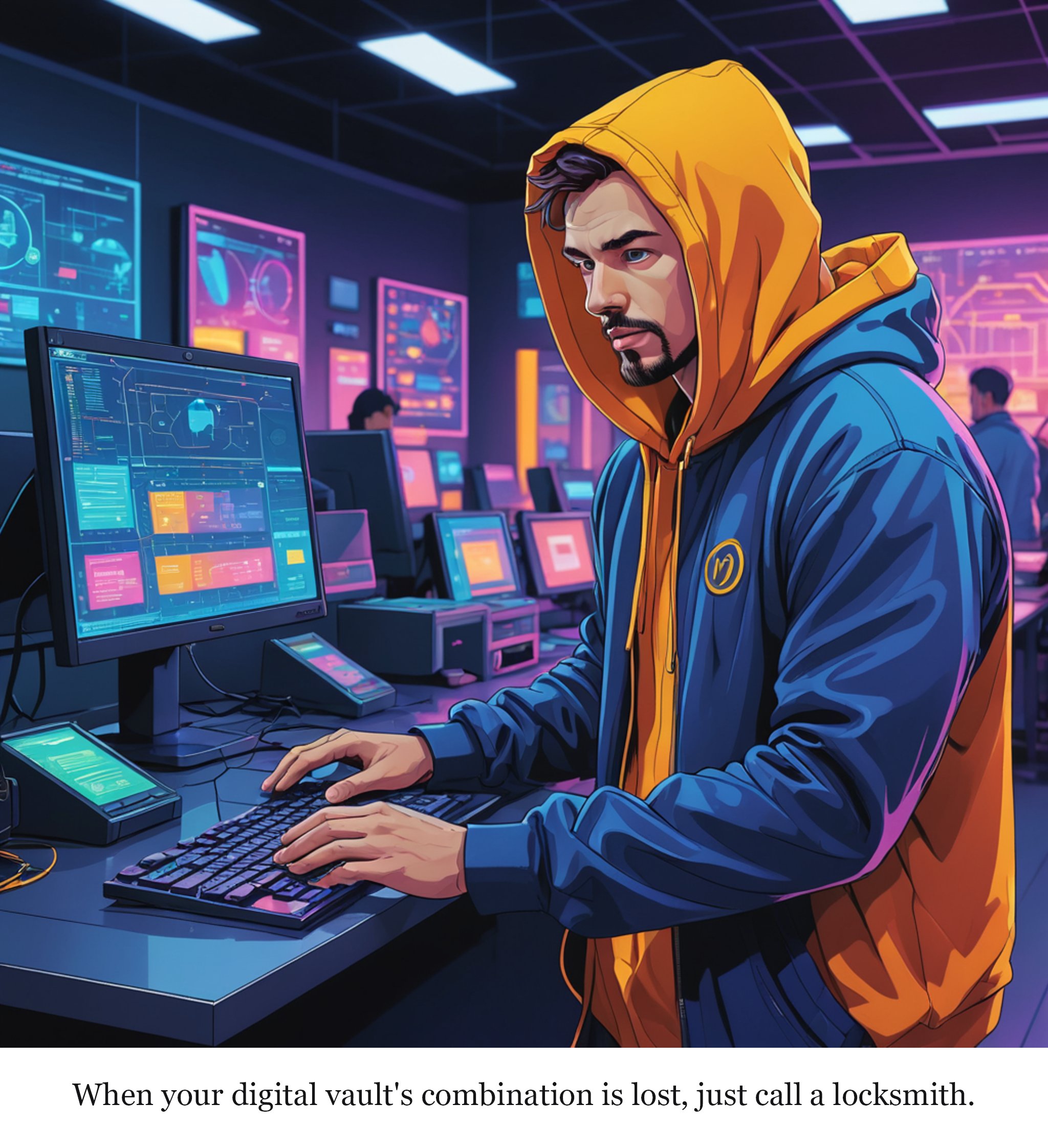 Crypto worth billions frozen after suspected Binance hack — one-panel cartoon