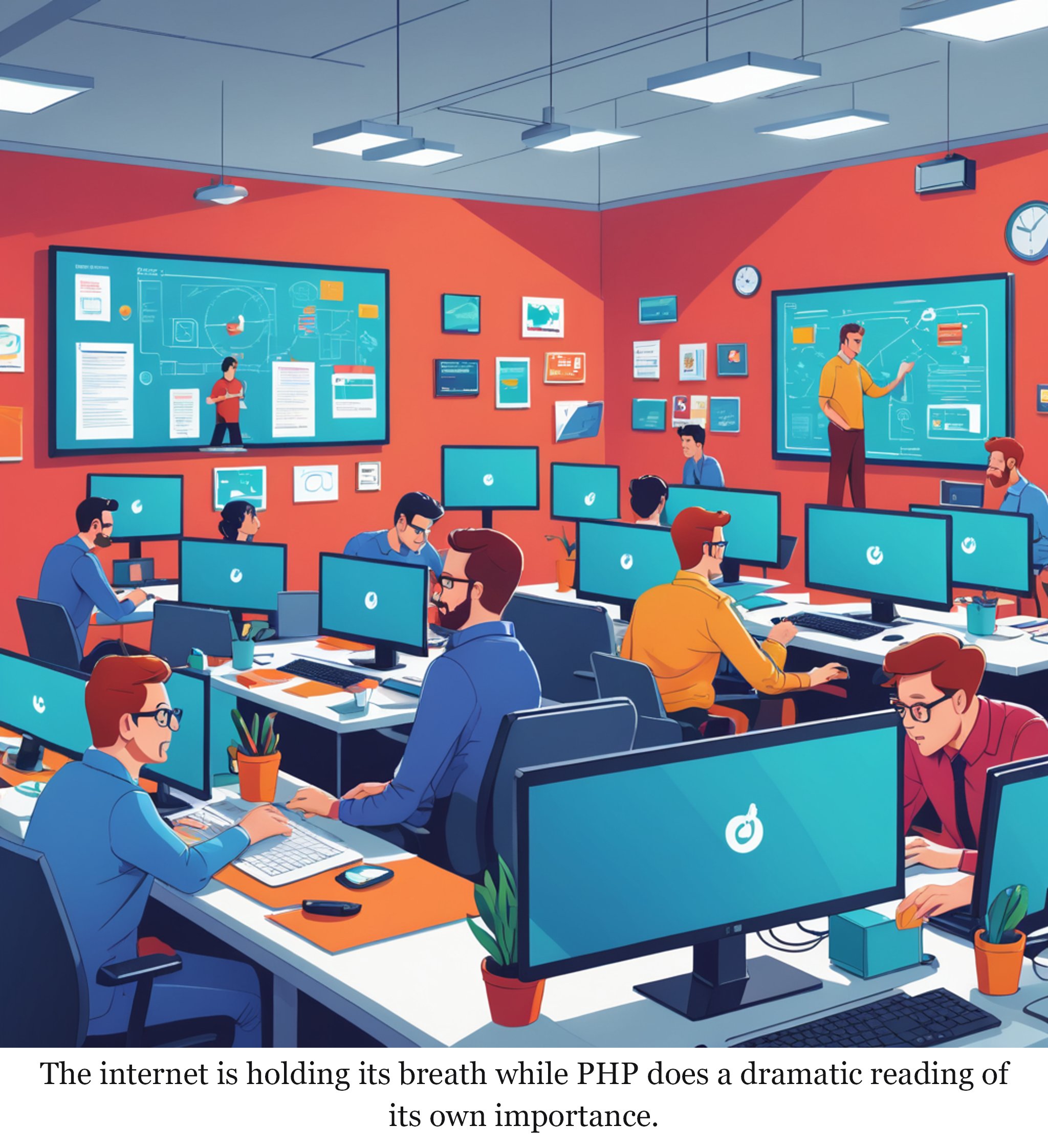 Cyber chiefs tell websites to make critical safety update or go offline — one-panel cartoon