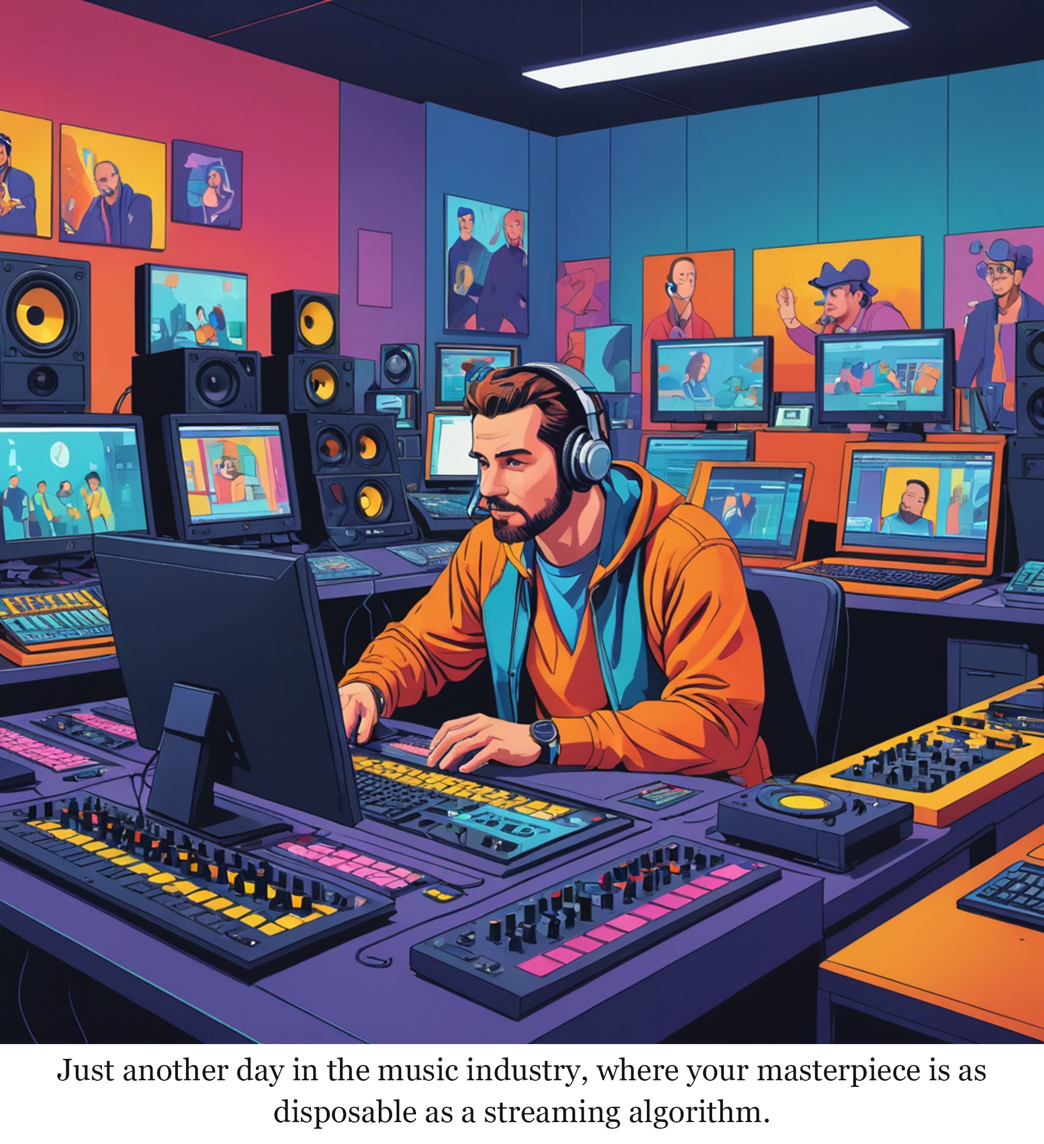 DistroKid has been quietly taking down songs in response to UMG lawsuit — one-panel cartoon