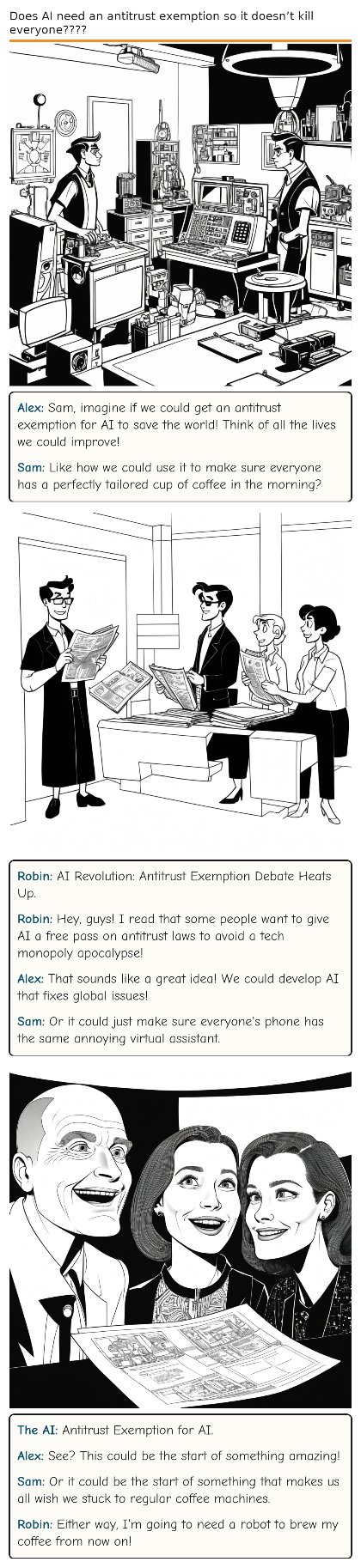 Does AI need an antitrust exemption so it doesn’t kill everyone????