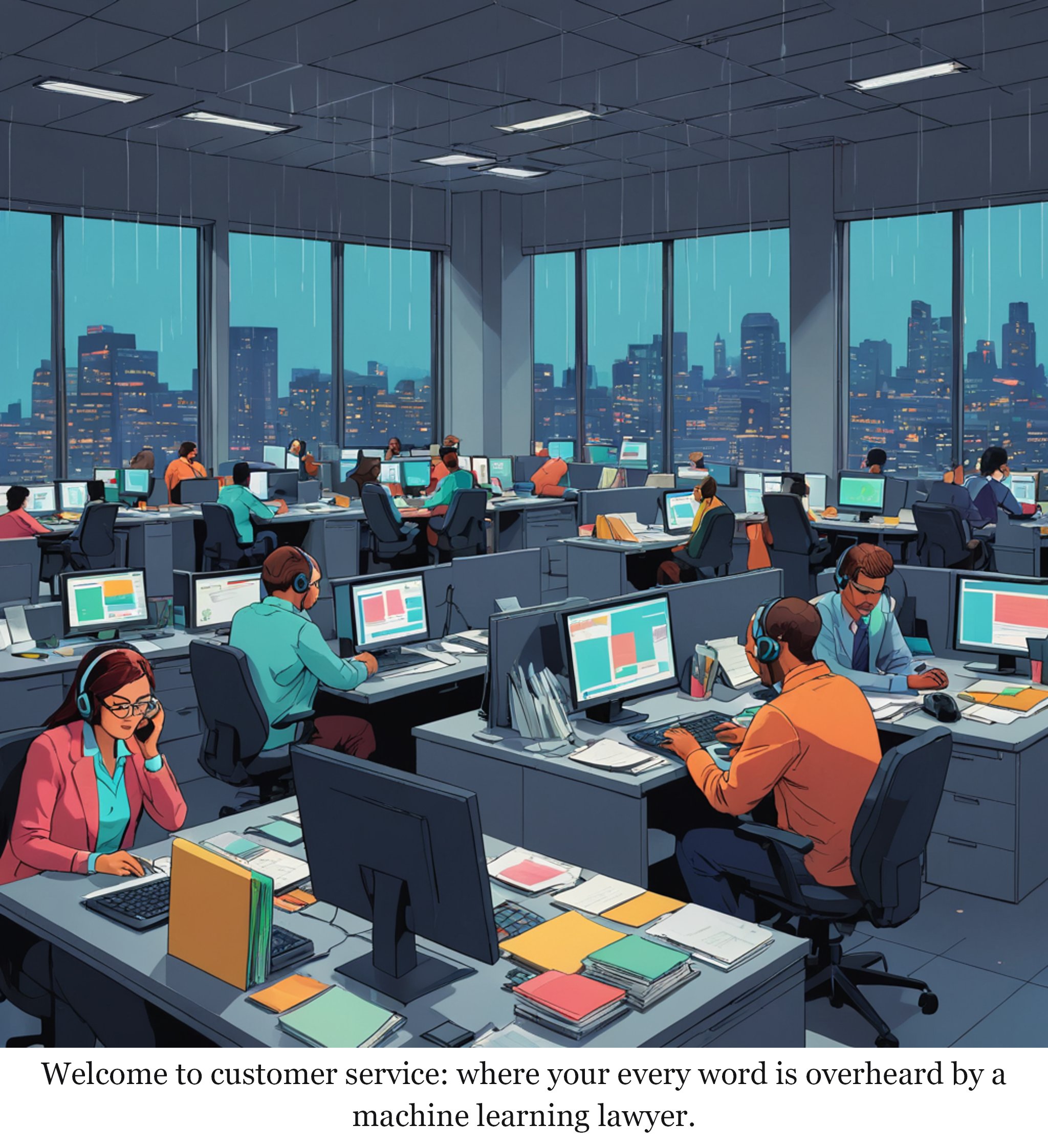 Welcome to customer service: where your every word is overheard by a machine learning lawyer.