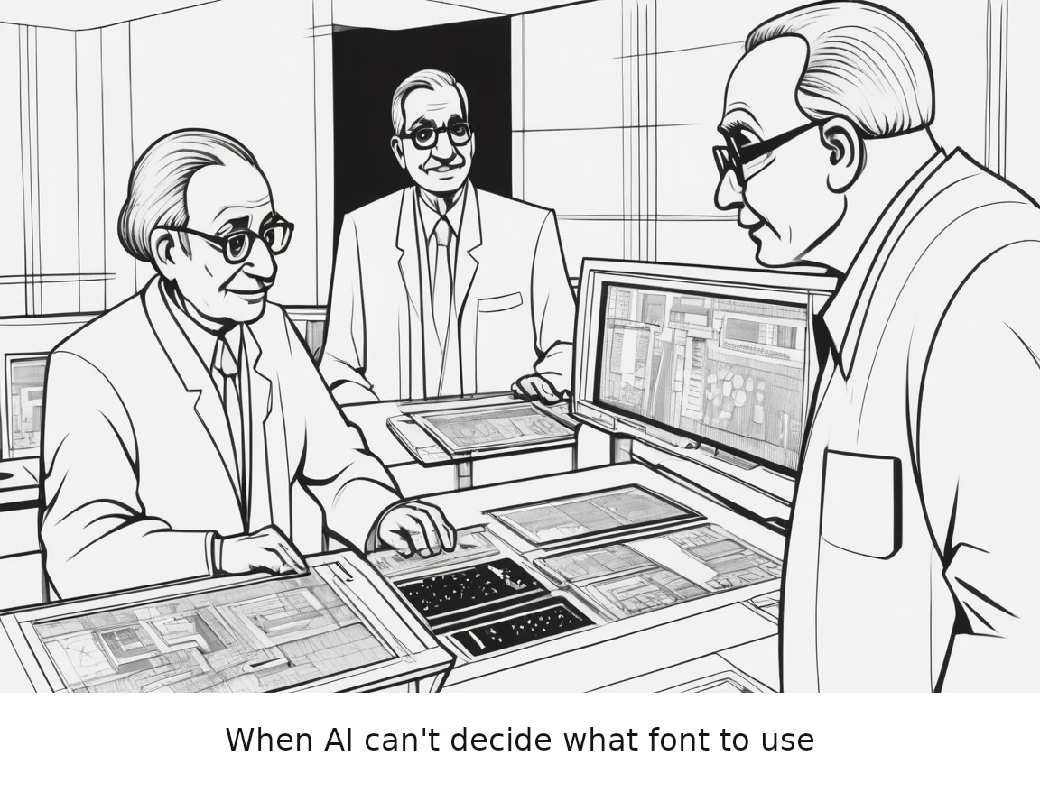 When AI can't decide what font to use