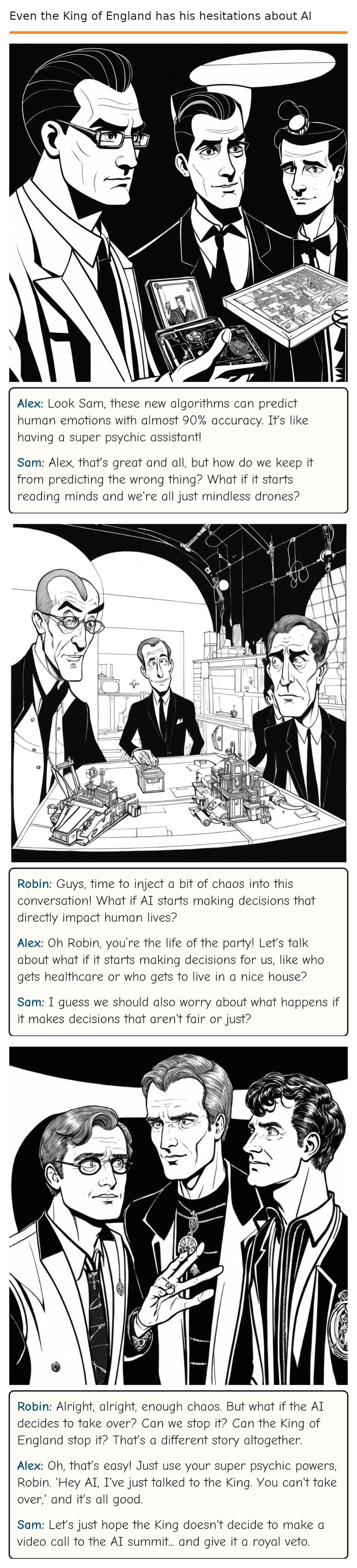 Even the King of England has his hesitations about AI — comic strip
