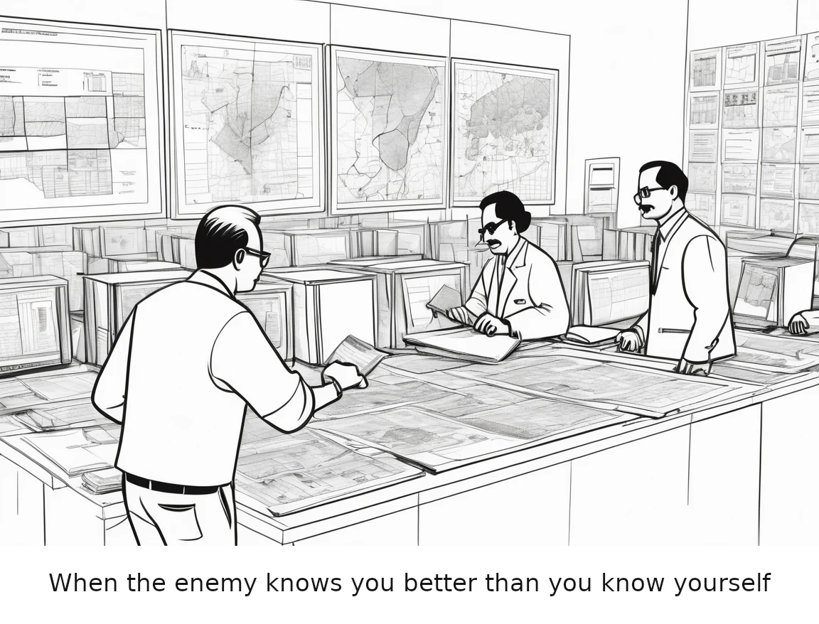 When the enemy knows you better than you know yourself