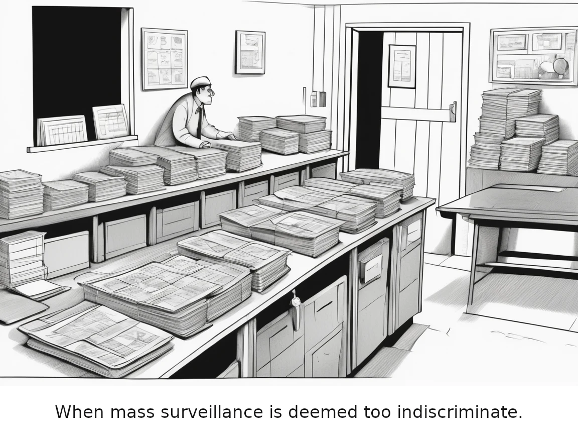 When mass surveillance is deemed too indiscriminate.