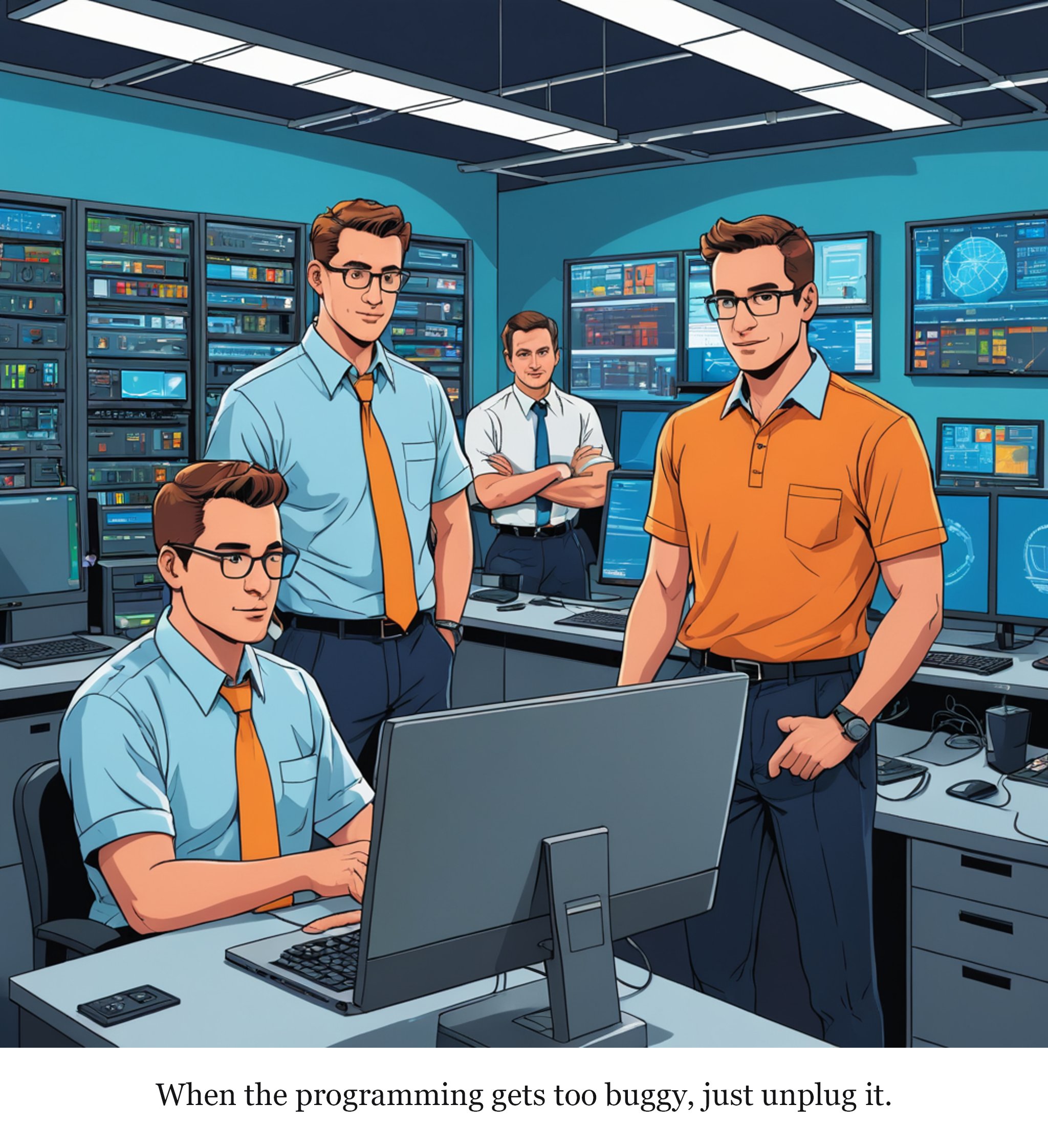 Flaw in PHP computer language leads to shutdown of websites around world — one-panel cartoon