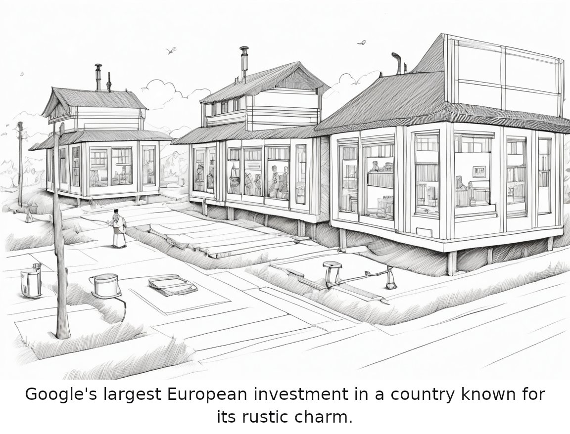 Google picks Finland for its largest single investment in Europe — one-panel cartoon