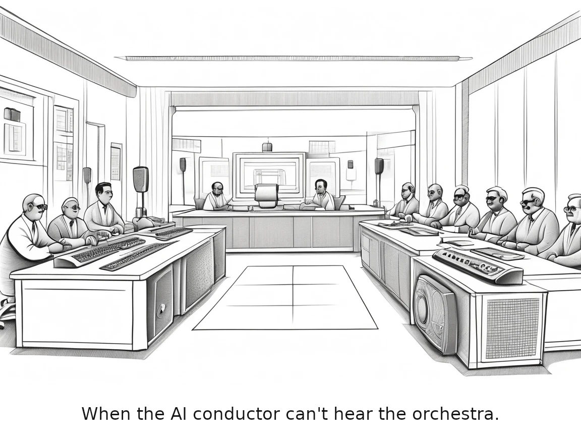 When the AI conductor can't hear the orchestra.