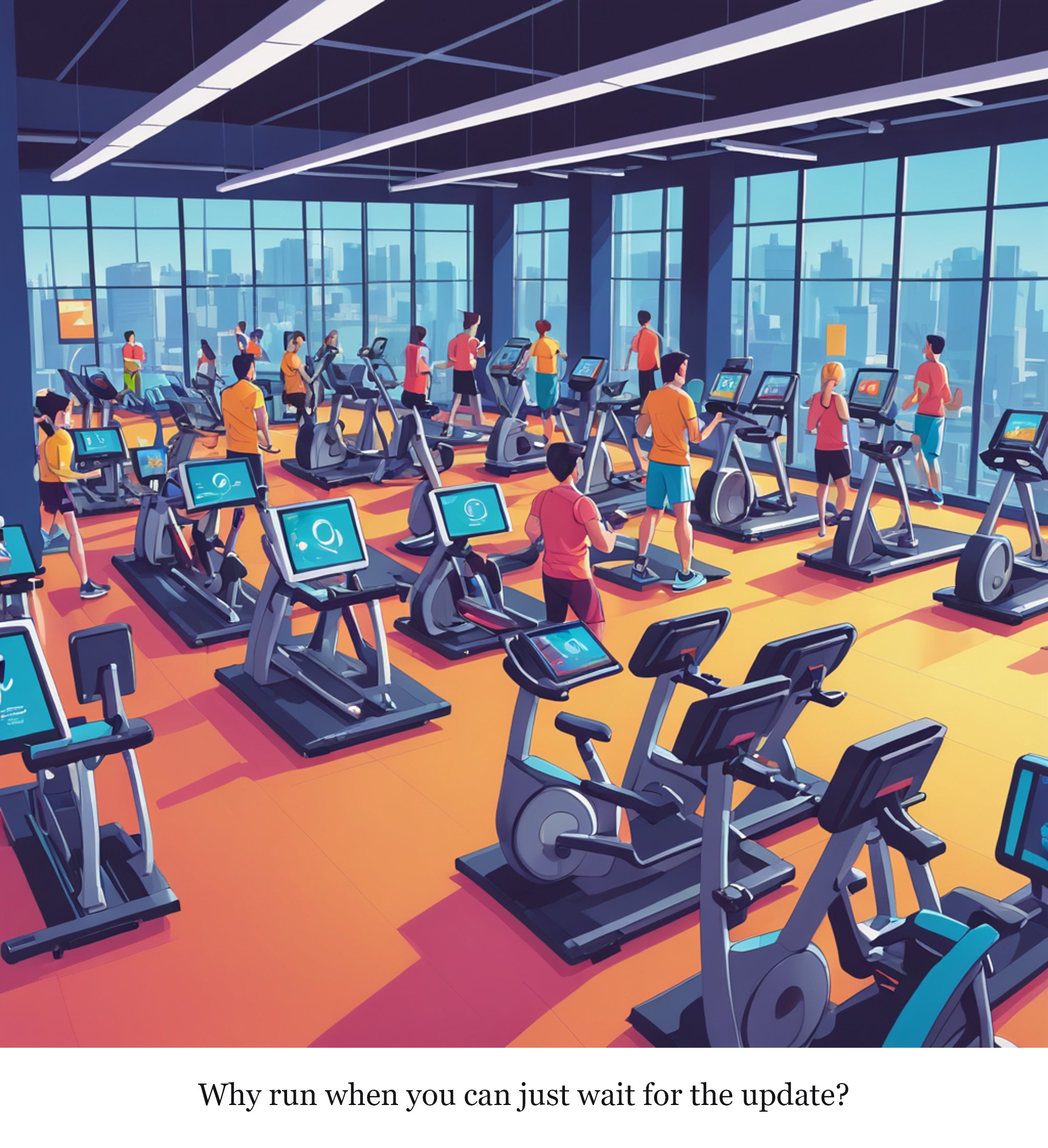 Google teases its new 'Fitbit Edge' wearable ahead of an October 12 reveal — one-panel cartoon