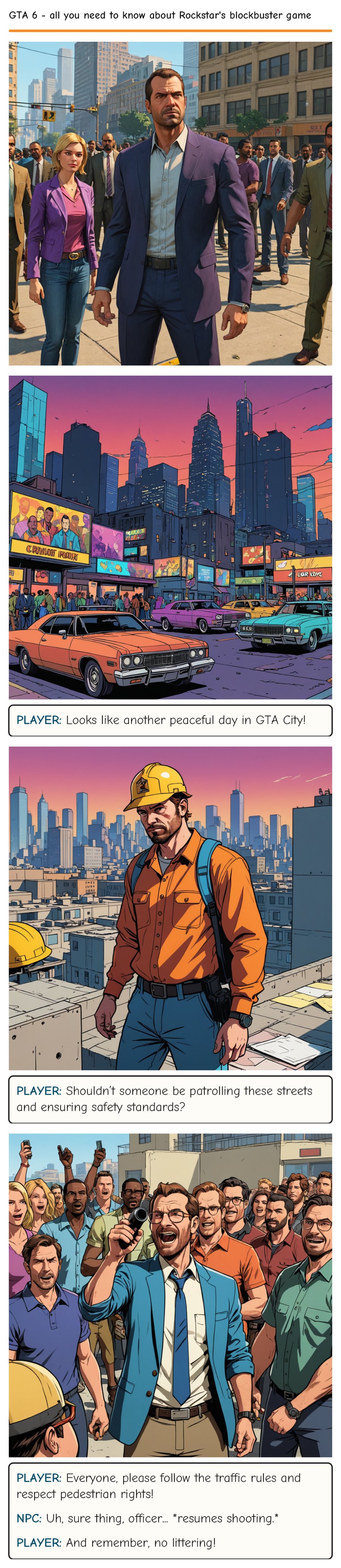 GTA 6 - all you need to know about Rockstar's blockbuster game — comic strip