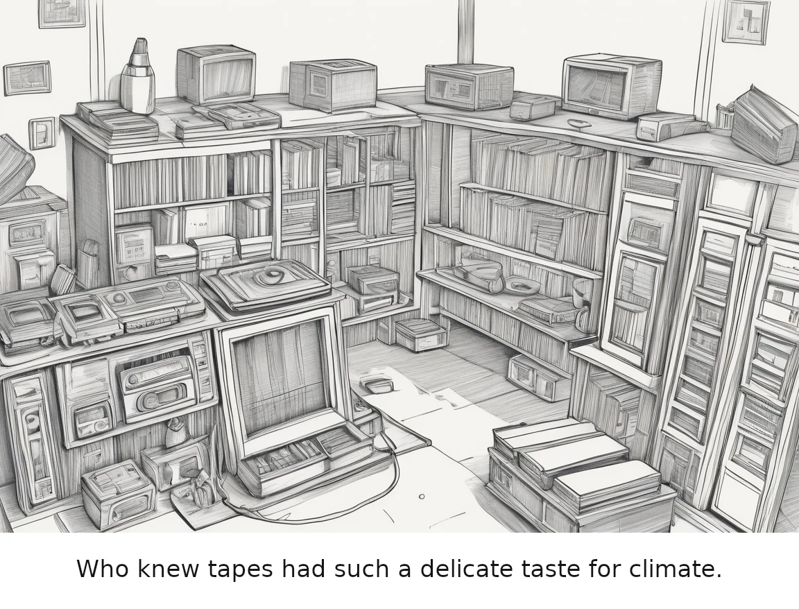 Who knew tapes had such a delicate taste for climate.