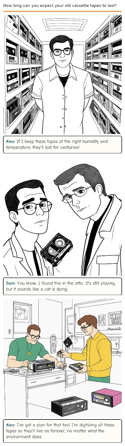 How long can you expect your old cassette tapes to last?