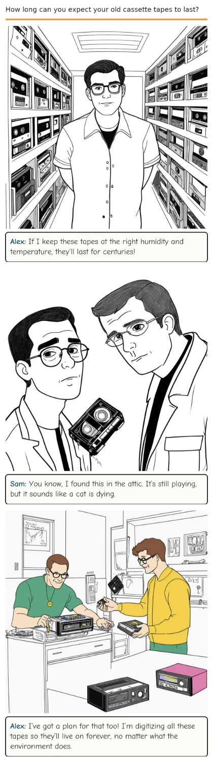 How long can you expect your old cassette tapes to last?