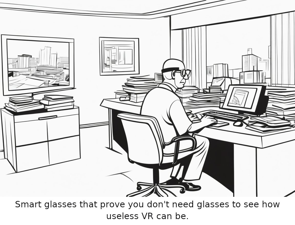 HTC Vive Eagle review: Pricey smart glasses that fail to impress — one-panel cartoon