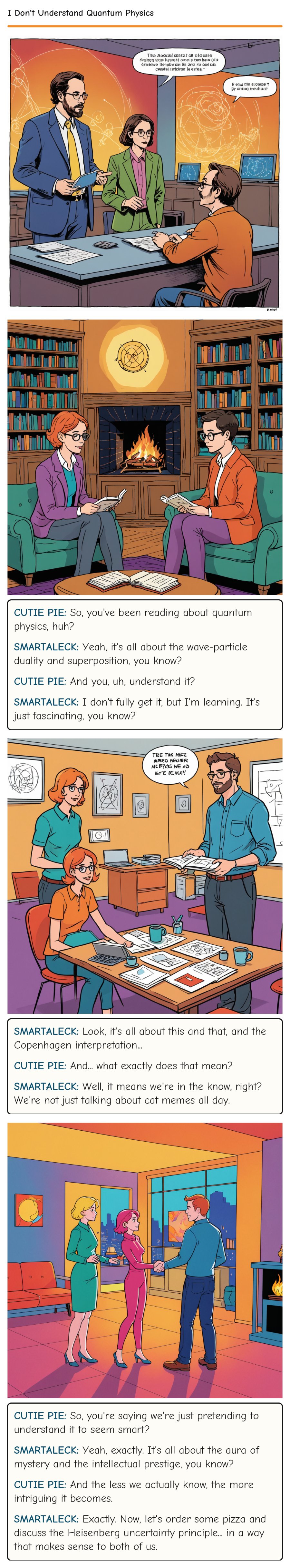 I Don't Understand Quantum Physics — comic strip