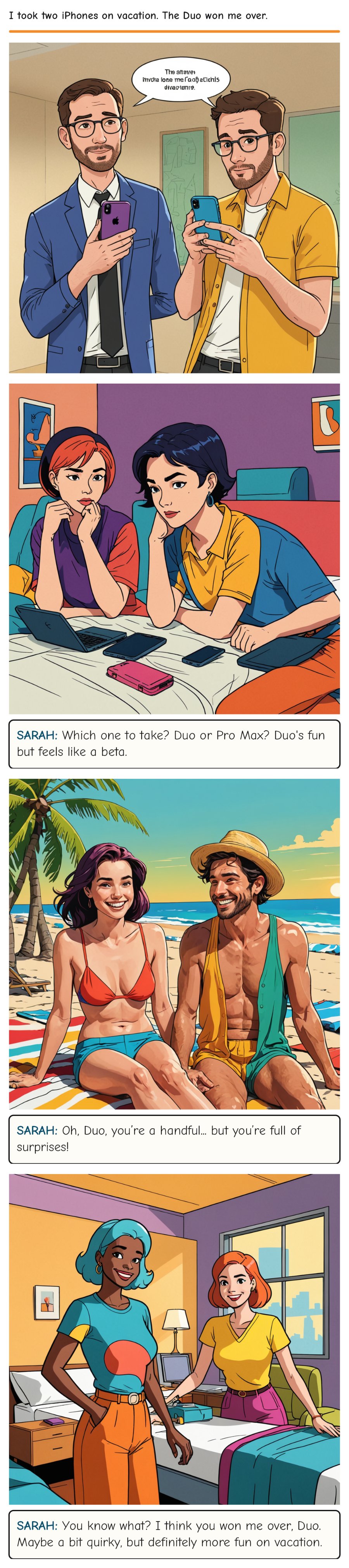 I took two iPhones on vacation. The Duo won me over.