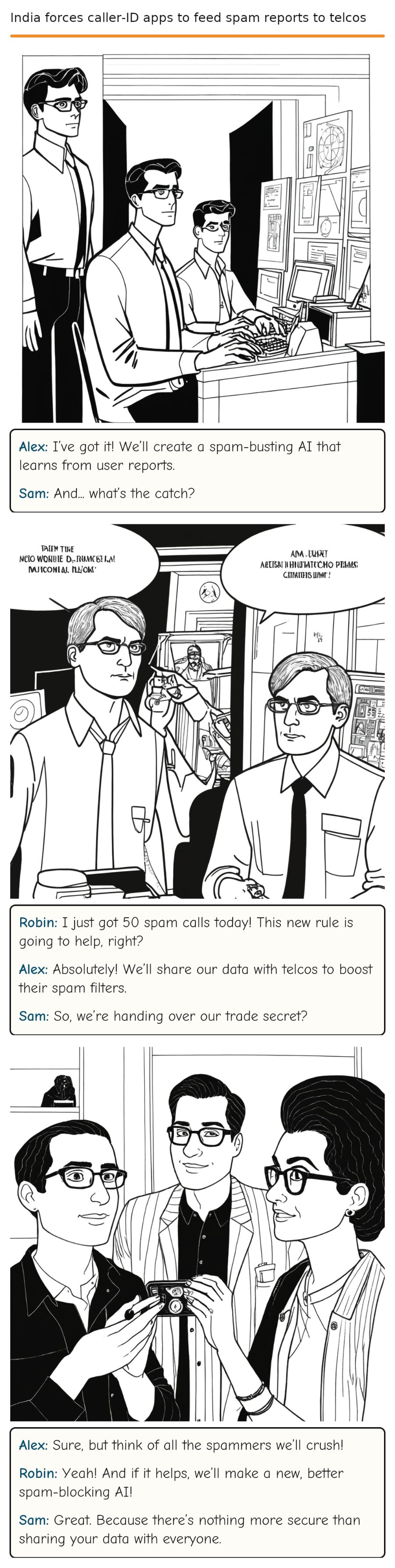 India forces caller-ID apps to feed spam reports to telcos — comic strip