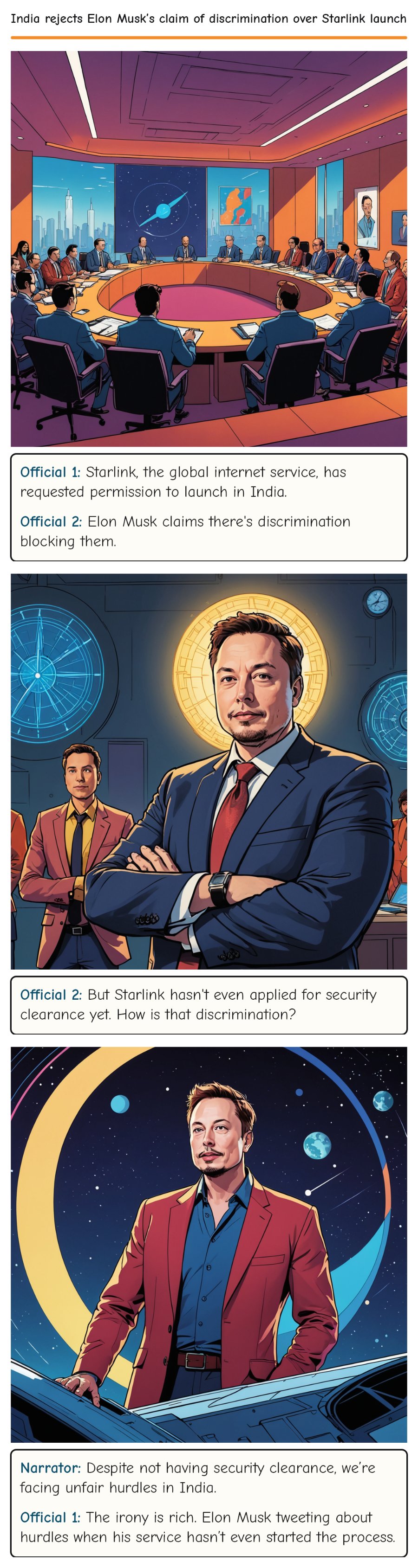 India rejects Elon Musk’s claim of discrimination over Starlink launch