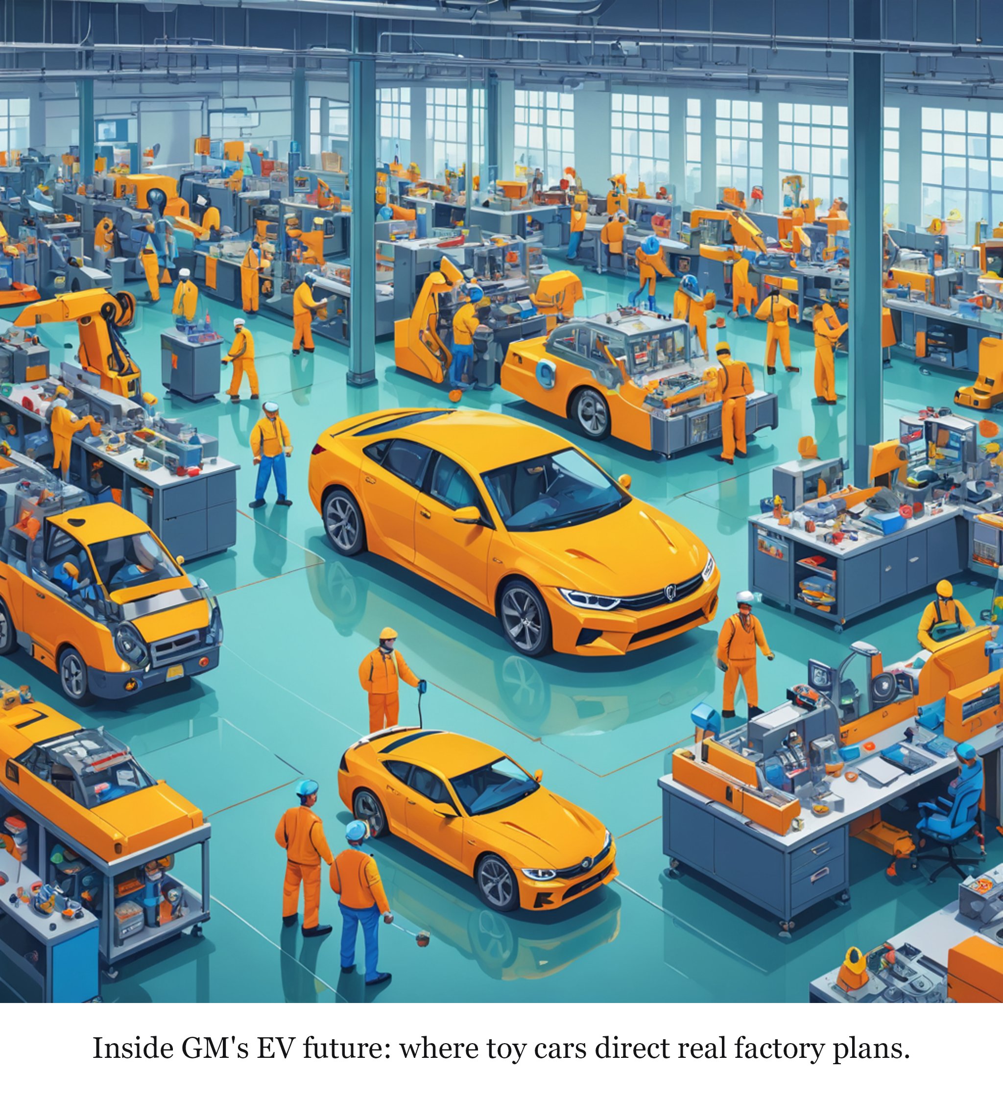 Inside GM's EV future: where toy cars direct real factory plans.