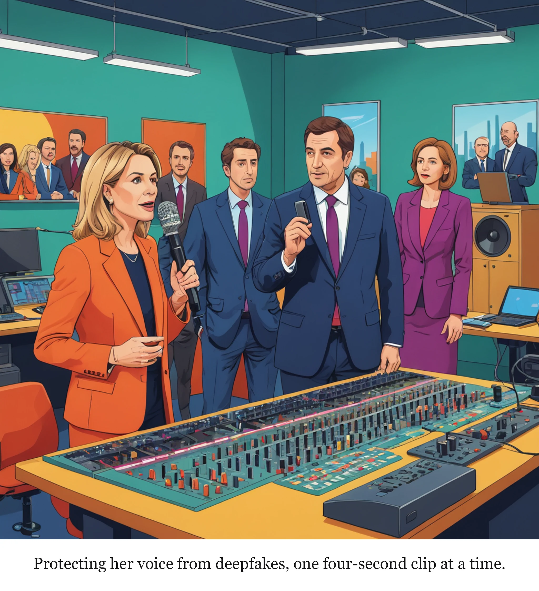 Protecting her voice from deepfakes, one four-second clip at a time.
