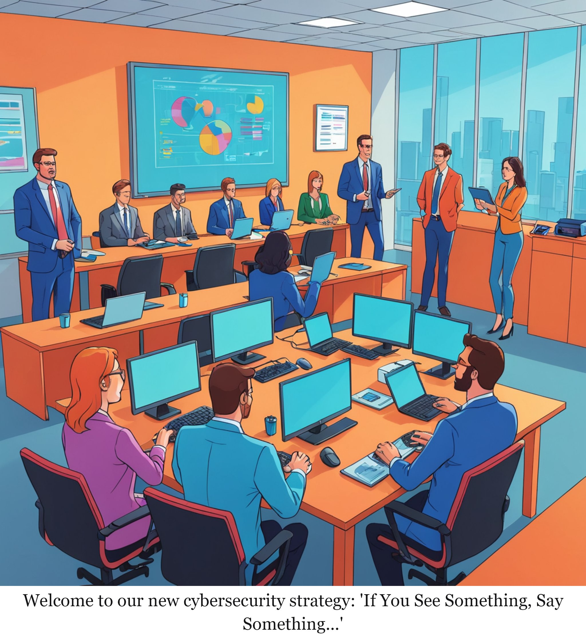 Justice Department says North Koreans have infiltrated dozens of U.S. companies — one-panel cartoon