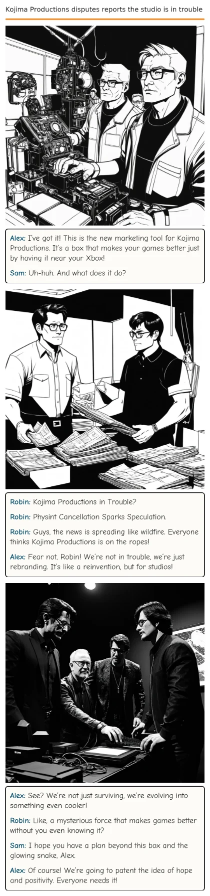 Kojima Productions disputes reports the studio is in trouble