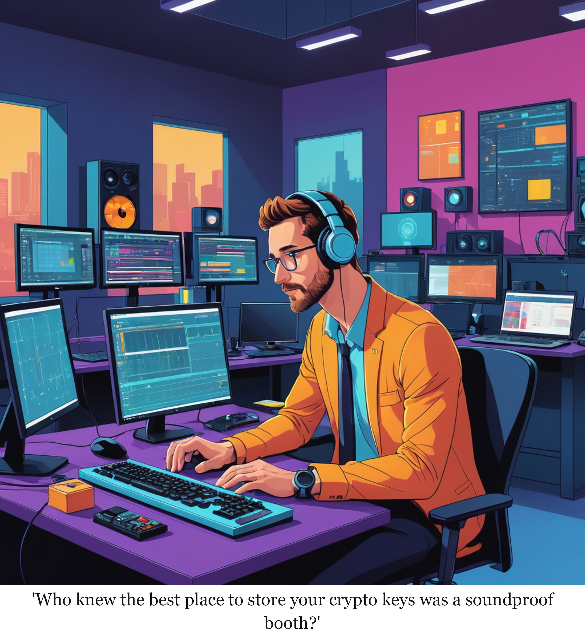 Ledger wallet tampering suspected after reports of crypto thefts — one-panel cartoon