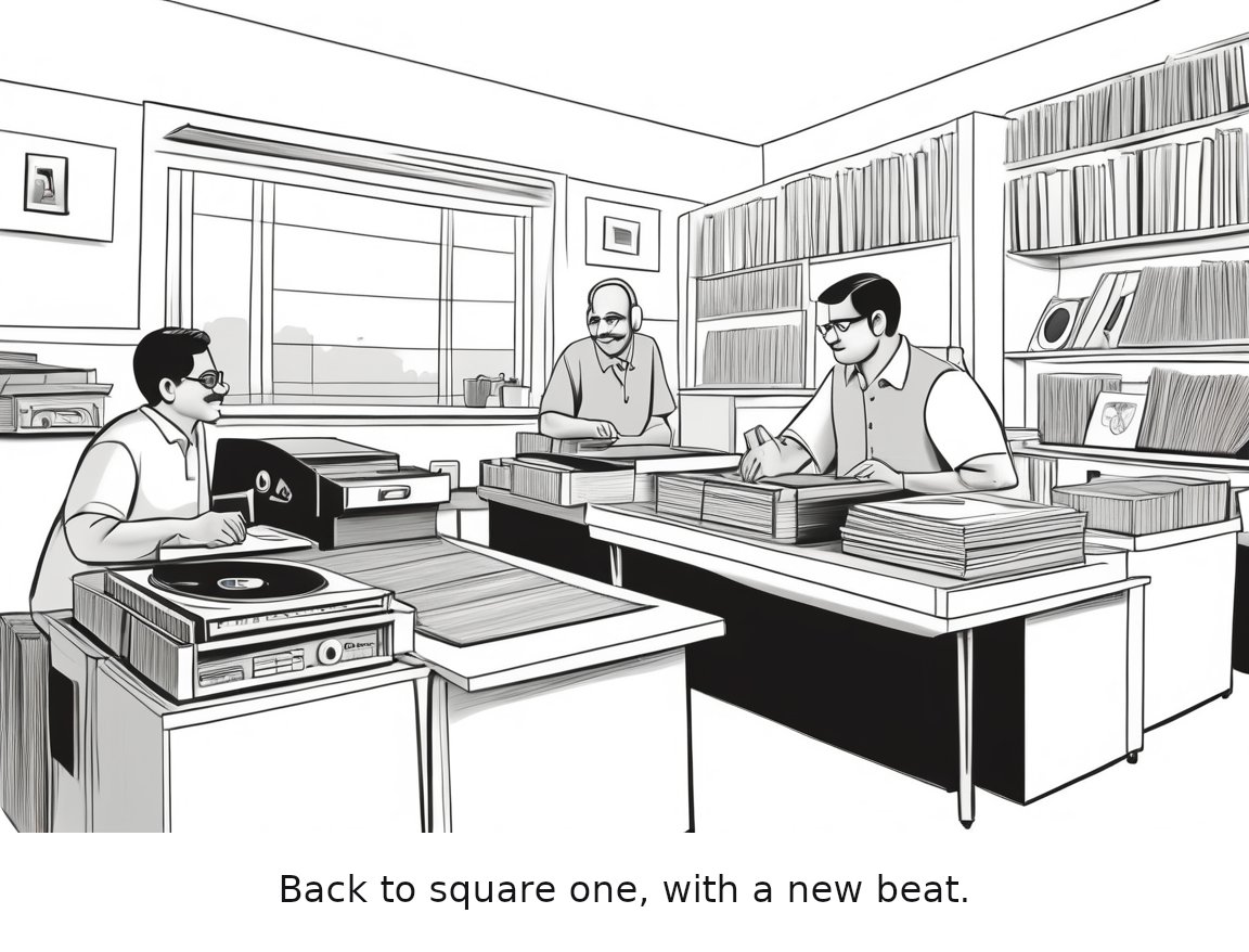 Lofi Girl returns with a new house music station and vinyl compilation — one-panel cartoon
