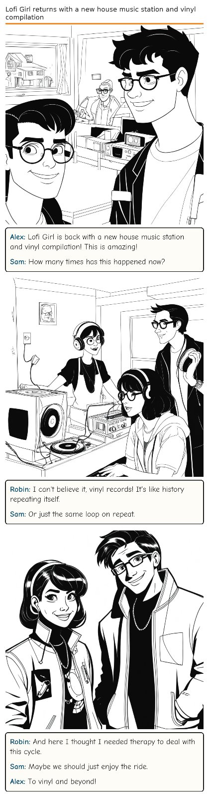 Lofi Girl returns with a new house music station and vinyl compilation