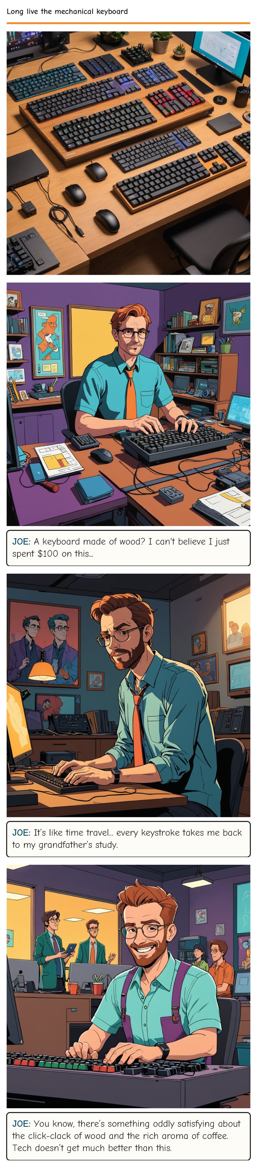 Long live the mechanical keyboard — comic strip