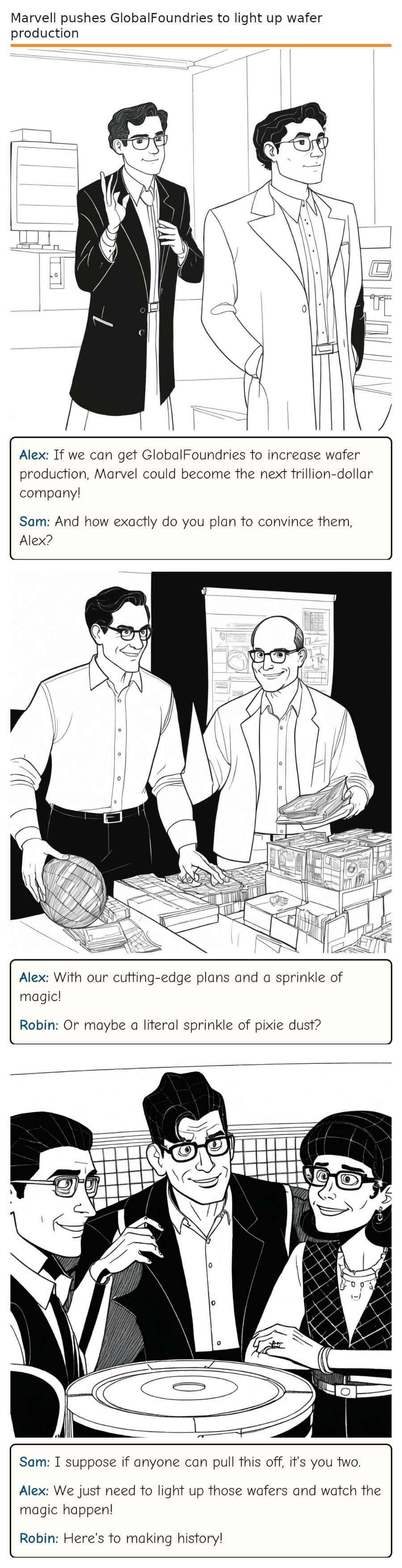 Marvell pushes GlobalFoundries to light up wafer production — comic strip