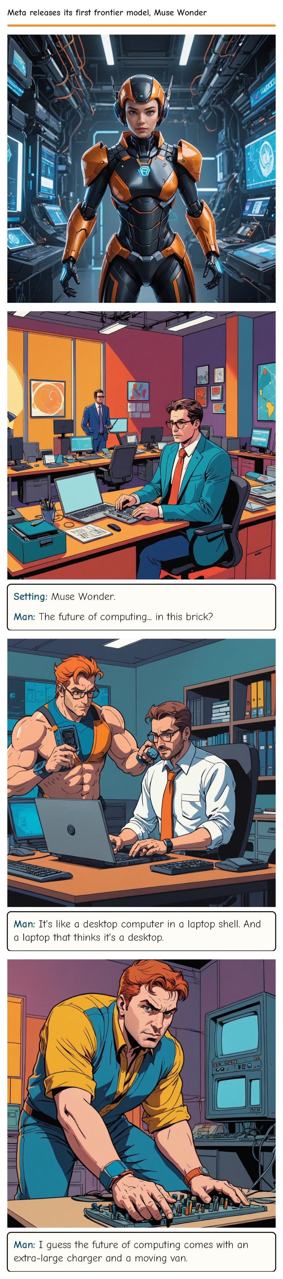 Meta releases its first frontier model, Muse Wonder — comic strip