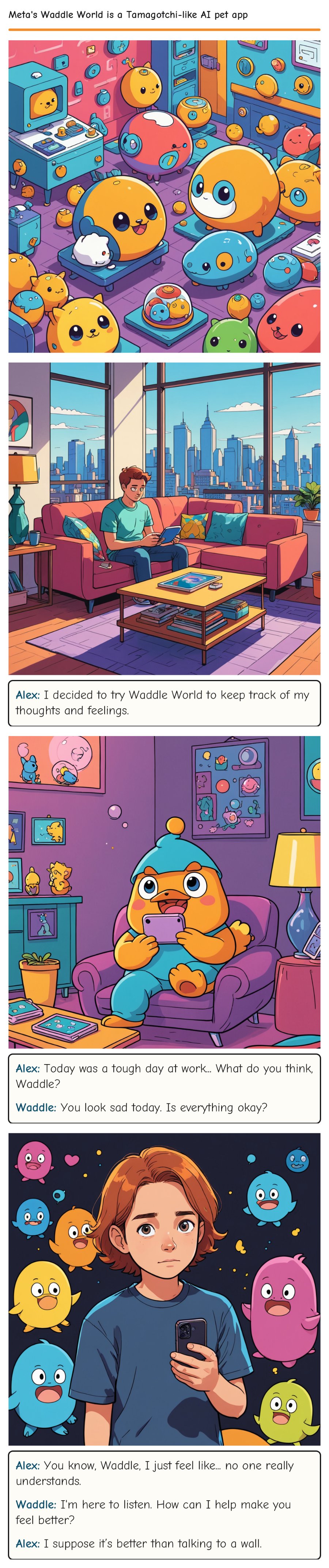 Meta's Waddle World is a Tamagotchi-like AI pet app